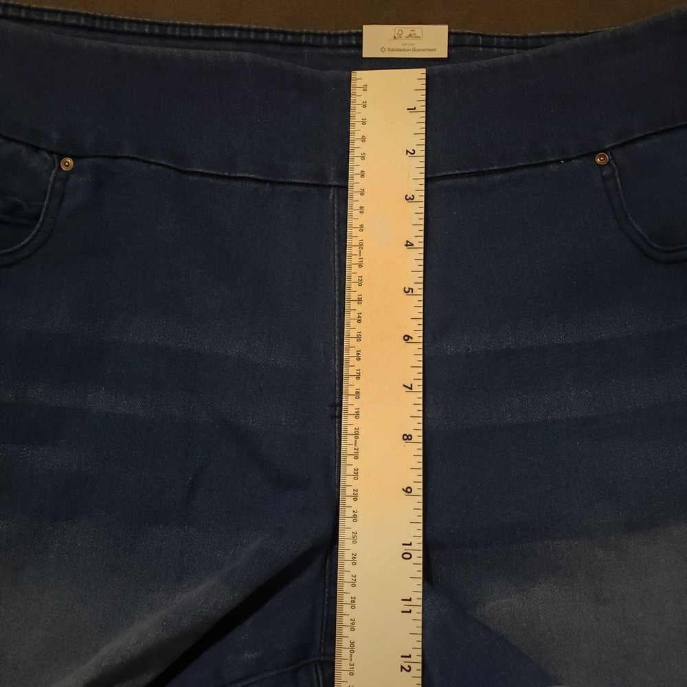 Blue Women's Denim Shorts - Stretch Cuffed Summer Short - Picture 8 of 10